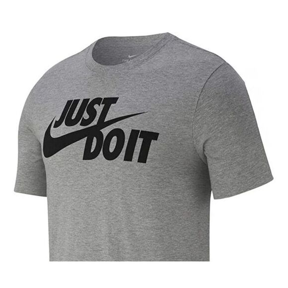 NIKE / NWT - Men's Sz XXL - "Just Do It" Short Sleeve T-Shirt in Heather Grey - Picture 11 of 13
